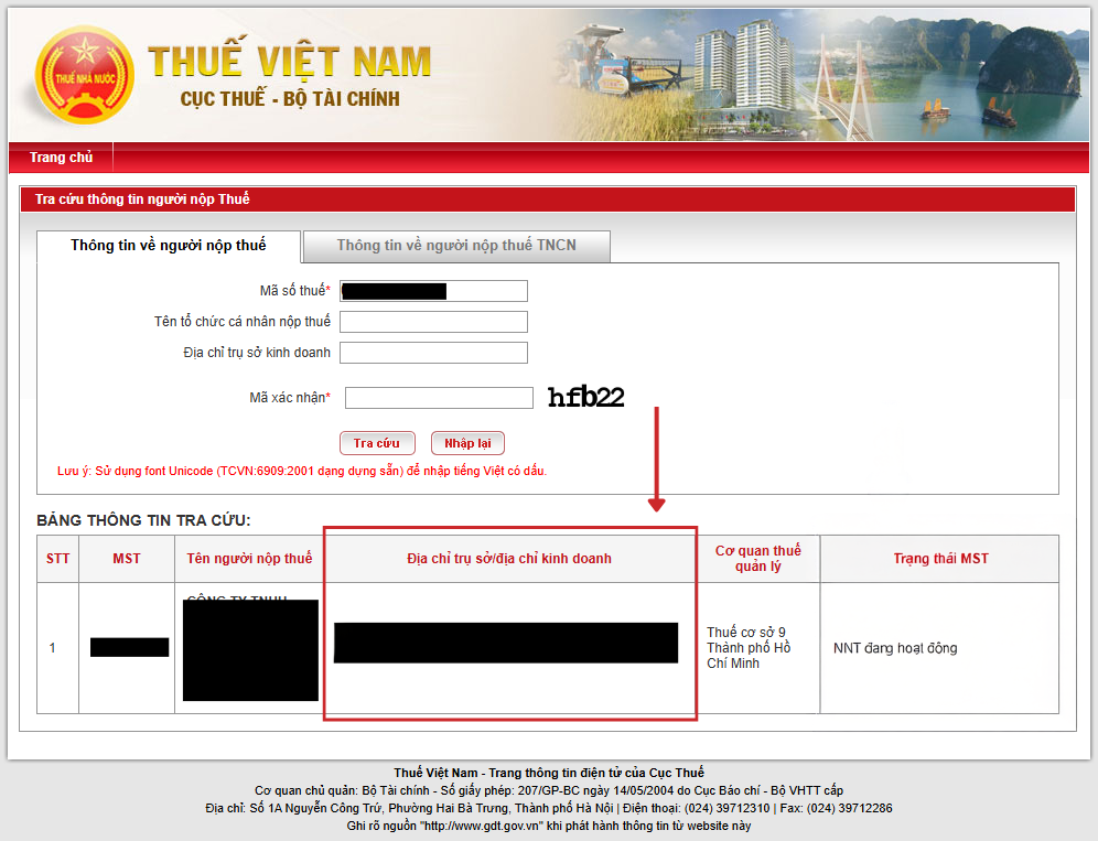 Tra cứu địa điểm kinh doanh tracuunnt