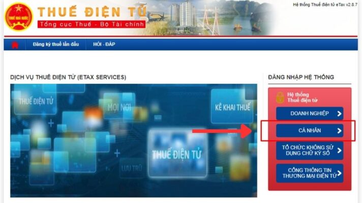 Trang Thuế điện tử chính thức của Tổng cục thuế