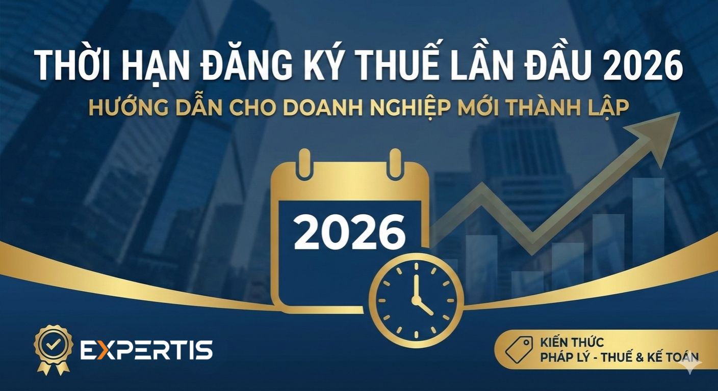 đăng ký thuế lần đầu cho doanh nghiệp mới thành lập