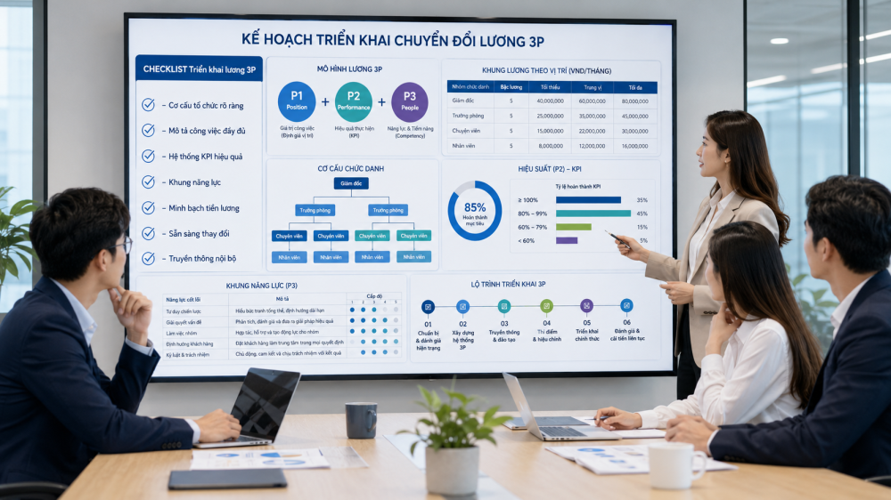 checklist áp dụng lương 3P